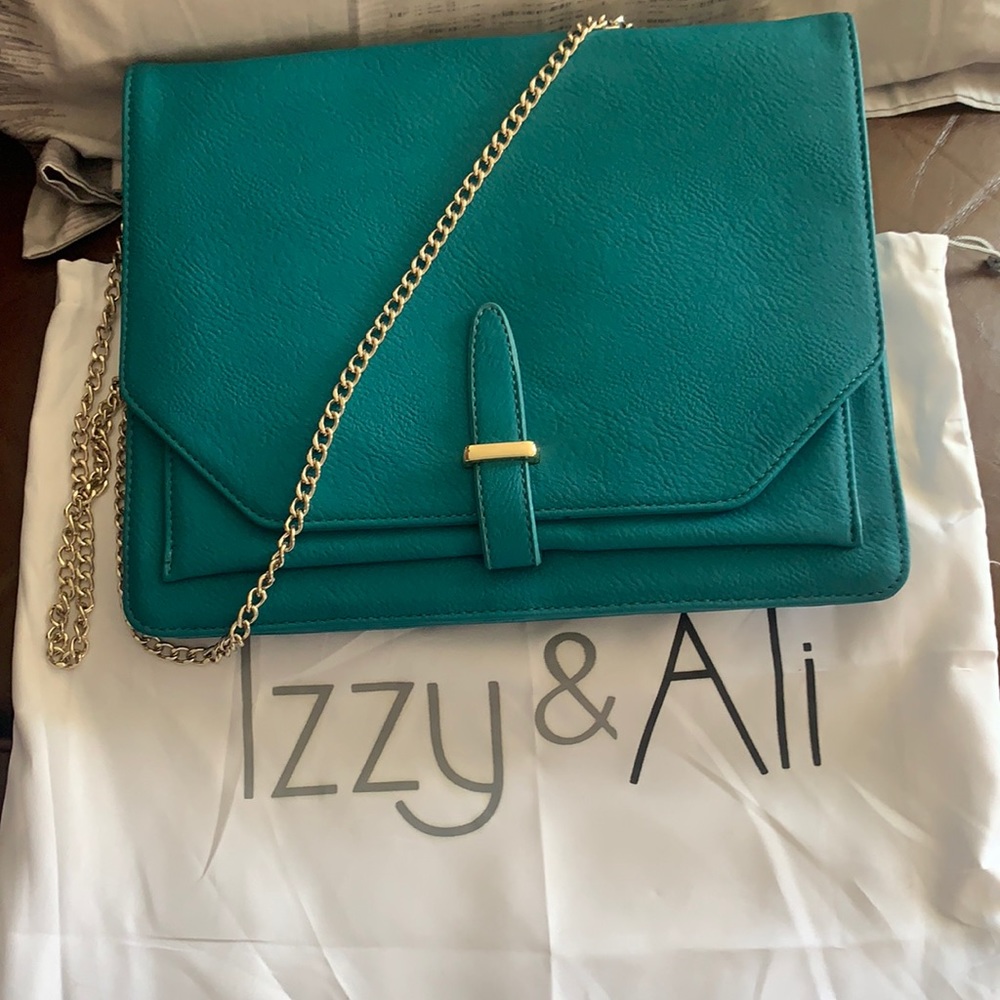 Izzy & Ali clutch turquoise